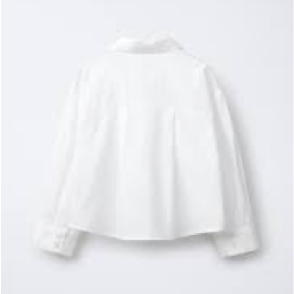 Zara Crisp White Collared Shirt - Picture 2 of 6